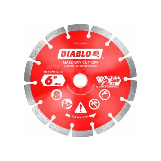 DMADS0600  SEGMENTED BLADE DIAMOND MASONARY  6''  ( EJE 7/8''-5/8'' ) DIABLO