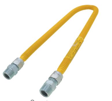 GC30C-3131-36  SS 36'' GANGE GAS CONNECTOR 5/8''OD (1/2'' ID) 1/2'' MIP X 1/2''MIP