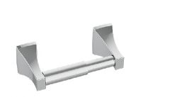 BMBA003  PAPER HOLDER W/LID ZINC CP CO CHROME PLATE