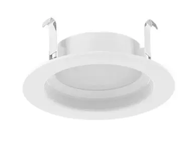 R34-4B   RETROFIT 4'  7.5W 700 LM ROUND E26 CRI90 120V 5CCT WHITE BAFLE  LIGHT