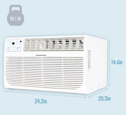 KSTAT12-1D  Keystone 12, 000 BTU Through the Wall Air Conditioner, EStar, 115V, R32