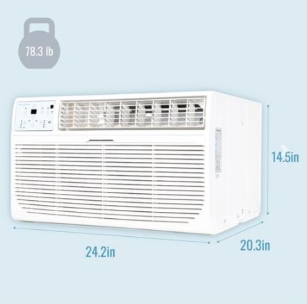 KSTAT12-2HC Keystone 12, 000 BTU Through the Wall Heat/Cool Air Conditioner