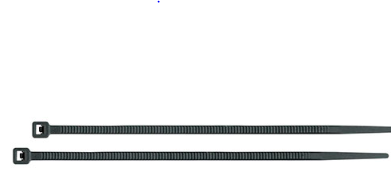44330   50 LB BLACK PLASTIC CABLE TIES 16" (25 PCS)