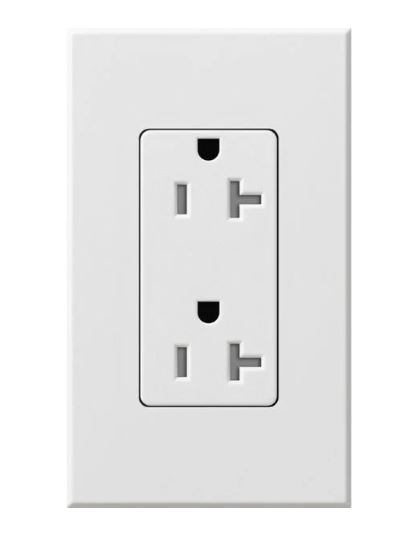 NTR-20-WH  RECEPTACLE 20AMP WH T.R LUTRON