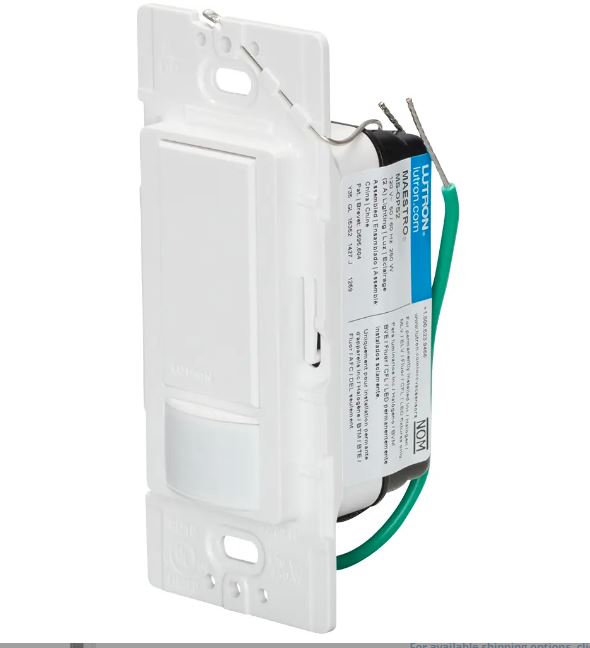 MS-OPS2-WH   MAESTRO PIR OCC 2A SWITCH-MS-OPS2-WH LUTRON [ SIN NEUTRO ]