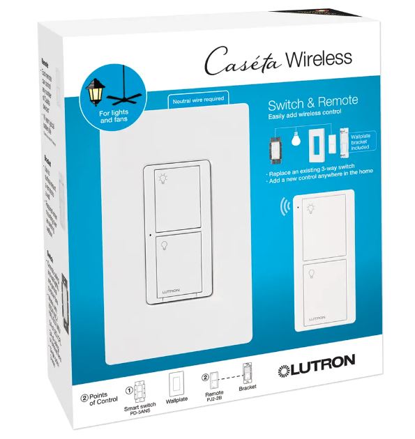 P-PKG1WS-WH  SWITCH 3WAY KIT LUTRON