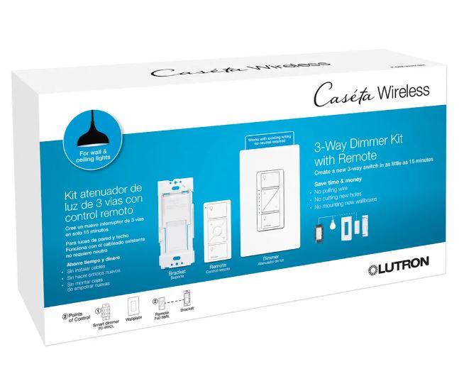 P-DIM-3WAY-WH   TRUE 3WAY DIMMING KIT LUTRON
