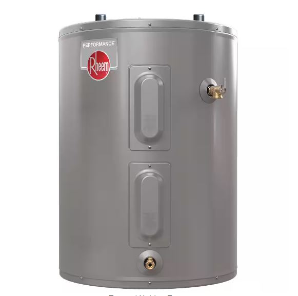 1011174420  RHEEN 28 GAL SHORT 4500 WATT DOUBLE ELEMENT ELECTRIC WATER HEATER LOW BOY