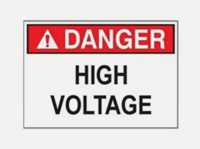 21422  Safety Signs 'Caution Area In front of Elec Panel - 36" - 