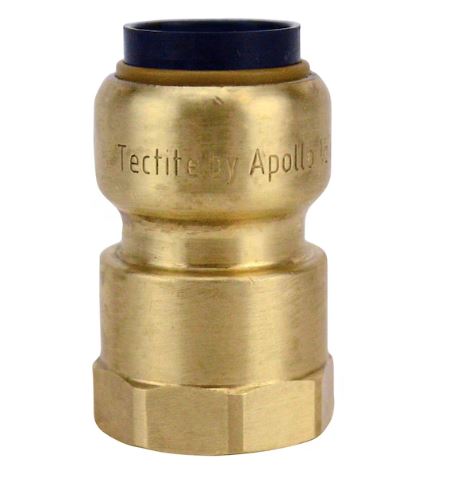 FSBFA12  1/2'' IN BRASS PUSH-TO-CONNECT X FEMALE PIPE THREAD ADAPTER