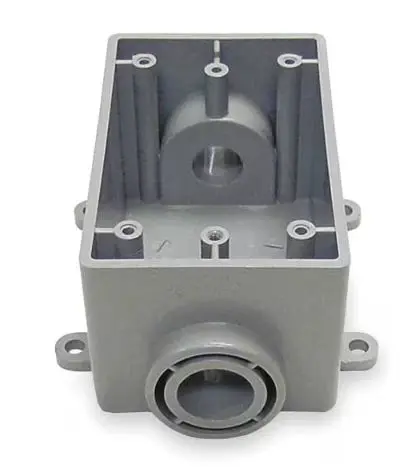 3/4" FSC Electrical Box – 2" x 4" PVC Weatherproof Box.