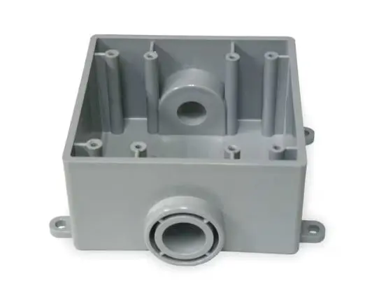 5133370 1/2''  Weatherproof Electrical Box, 36 cu in, FSC Box Type, 2 Gangs, PVC, Rectangular Shape