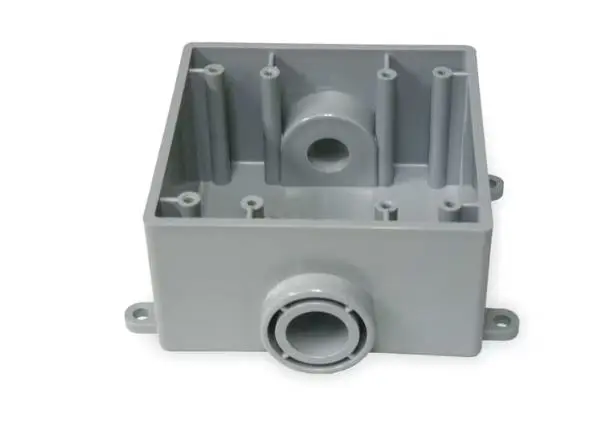 5133371 3/4''  Weatherproof Electrical Box, 36 cu in, FSC Box Type, 2 Gangs, PVC, Rectangular Shape