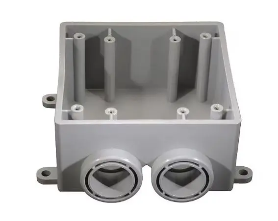 5133391 3/4''  Weatherproof Electrical Box, 36.3 cu in, FSS Box Type, 2 Gangs, PVC, Rectangular Shape