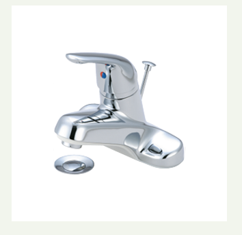 BAR-V11C  211813  SINGLE HANDLE BATH ROOM FAUCET WITH BRASS POP-UP S/S CROME 