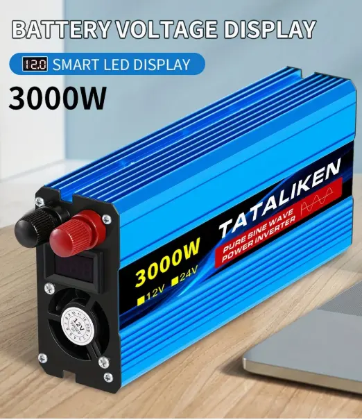 TATALIKEN 3000W 12V-120V  PURE SINE WAVE POWER INVERTER