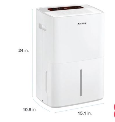AMND501AW  Amana 50 Pint Dehumidifer, R32, White