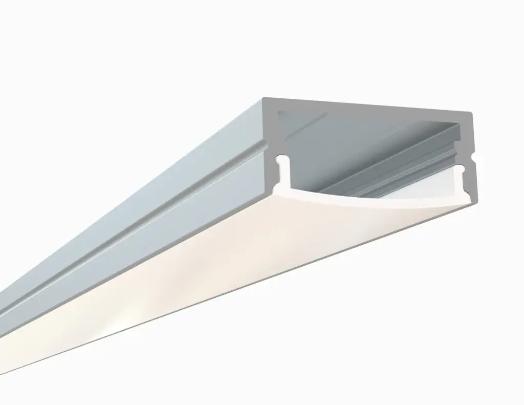 LH-1708-SW-8FT SURFACE MOUNT ALUMINIUM PROFILE WITH WHITE DIFFUSED COVER 8FT