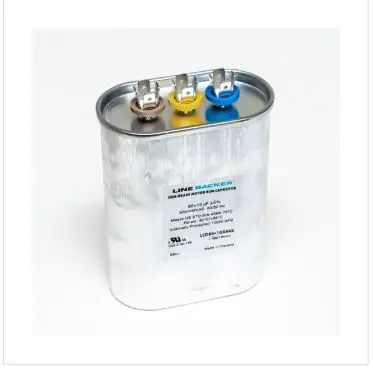 LCD80+10X440  OVAL DUAL RUN CAPACITOR 80 + 10 X 440 V 