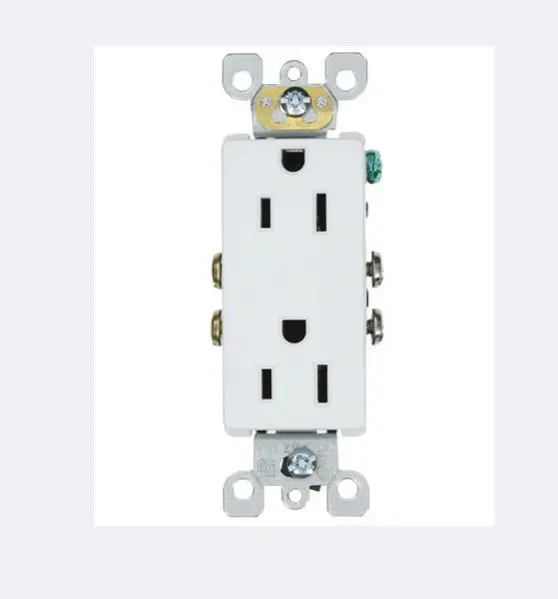 TAN-D07228W  TAN-D07228W DECORATOR RECEPTACLE 15A 125V RESIDENTIAL GRADE