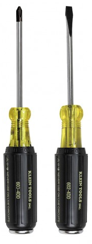 32008   DEMOLITION AND PHILIPS SCREWDRIVER SET WITH PLATED METAL STRIKE CAP AND HEAT TREATED