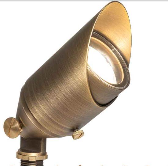 BU110BZ   LED LIGHT LANDSCAPE UPLIGHT BRASS WITH BRONZE FINISH 35/50W 12V 30000 HOURS
