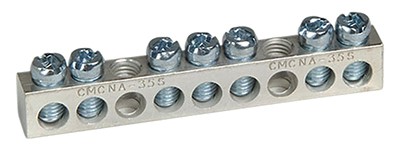 PK7GTA 7 terminal Ground Bar Kit for use in Square D electrical panels Accepts copper or aluminum wire to feed to neutral bar UL listed and ANSI Certified 