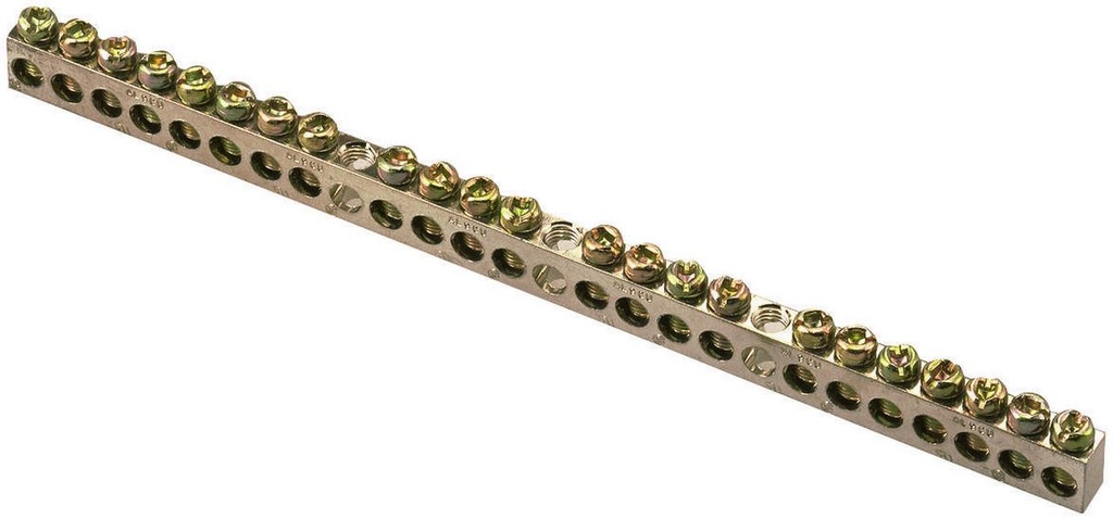 PK23GTA 23 terminal Ground Bar Kit for use in Square D electrical panels Accepts copper or aluminum wire to feed to neutral bar UL listed and ANSI Certified  