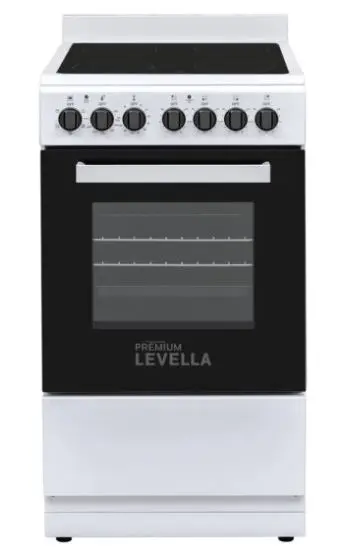 PREV2005VW    20″ 4 Burners Freestanding Electric Stove PREMIUM CRISTAL
