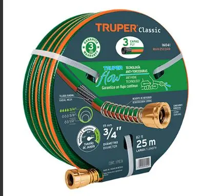 16031  49 Ft 14M 1/2" Reinforced 3 Ply Hose MANGERA
