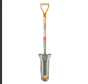 Classic Drain Spade Shovel 48-1/2 in Long Handle – Digging and Trenching Tool.
