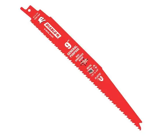 DS0914BGP5   9" 8/14 TPI Bi-Metal Reciprocating Saw Blades for General Purpose Cuts (5-Pack) DIABLO