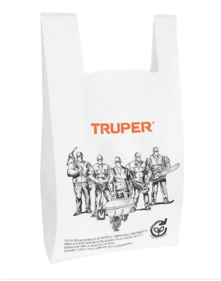 68053  100 plastic bags of 10-1/2'' x 19-1/2''  TRUPER BOLSA