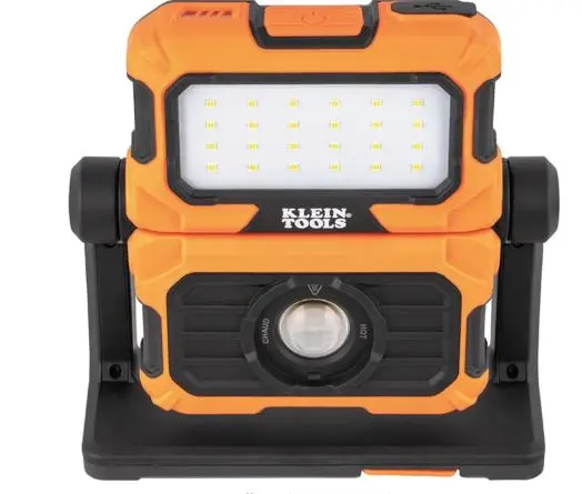 56417   LUZ DE TRABAJO LED RECARGABLE DE 3000 LUMENES 2EN 1 ROTACION DE 360G COMPATIBLE CON SISTEMA DE RIEL MODBOX KLEIN TOOLS LIGHT