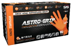 66473 Astro-Grip 3D Cube Grip Powder-Free Exam Grade Nitrile - 7 mil - 100 Gloves per box (by weight) Lrg