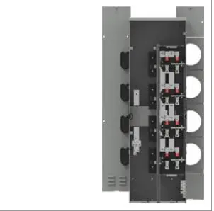 WMM41225R  UNIF 3R MODMTR 3/200A SOCK 1P3W RNGL NJ SIEMENS  Residential Meter Stack, 1-Phase 3-Wire Incoming and Outgoing, 4 Jaws Ringless Type , 4 meter positions per stack, 225A max tenant breaker - Outdoor