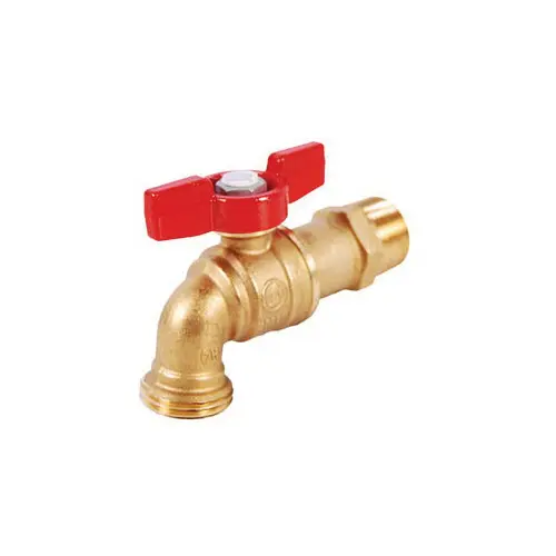 107-168NL  3/4'' NO LEAD FORGED BRASS 1/4-TURN BALL-TYPE HOSE BIBB VALVE