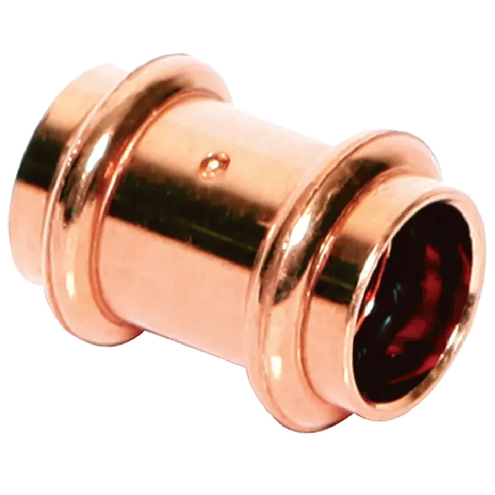 47007  450-506P  1-1/4'' COPPER PRESS COUPLING WITH STOP