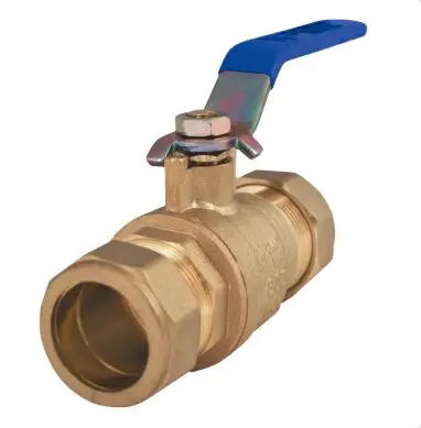 101-454NL  3/4'' No Lead Forged Brass Full Port Compression Ball Valve