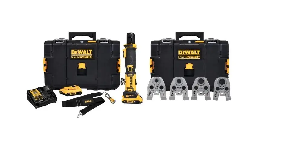 DCE210D2K  20V COMPACT PRESS TOOL W/JAWS DEWALT