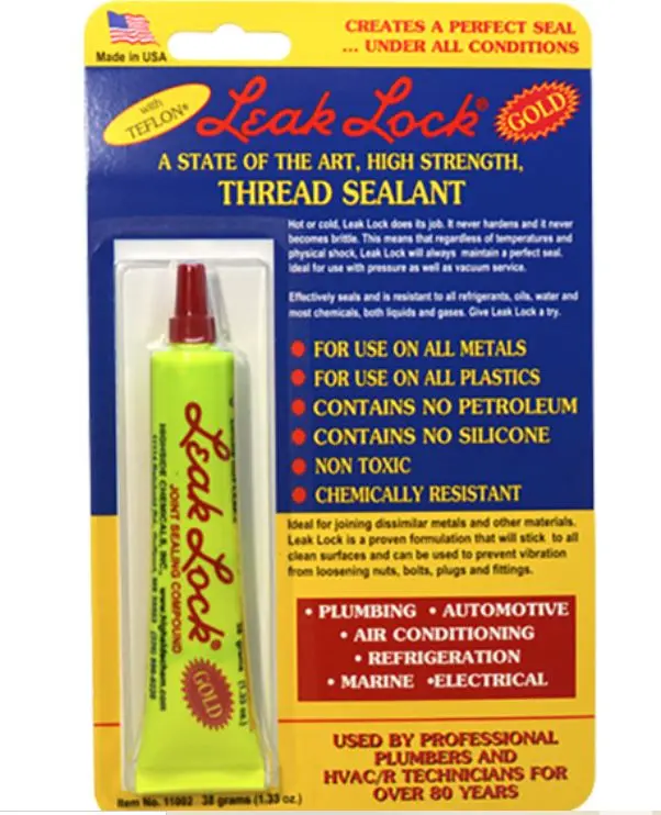 HS11002  LEAK LOCK GOLD Line Repair LOCK,LEAK,1 OZ,TUBE