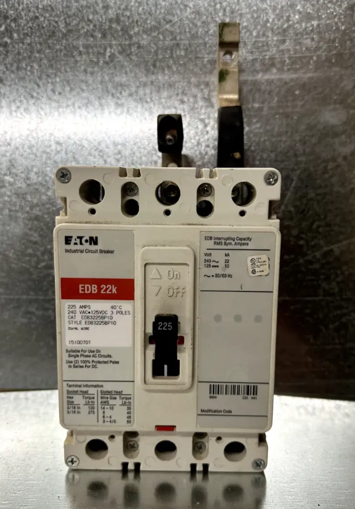 EDB3150BP10 Eaton Industrial Circuit Breaker, 3 Pole, 150 Amps - NEW 22K EATON