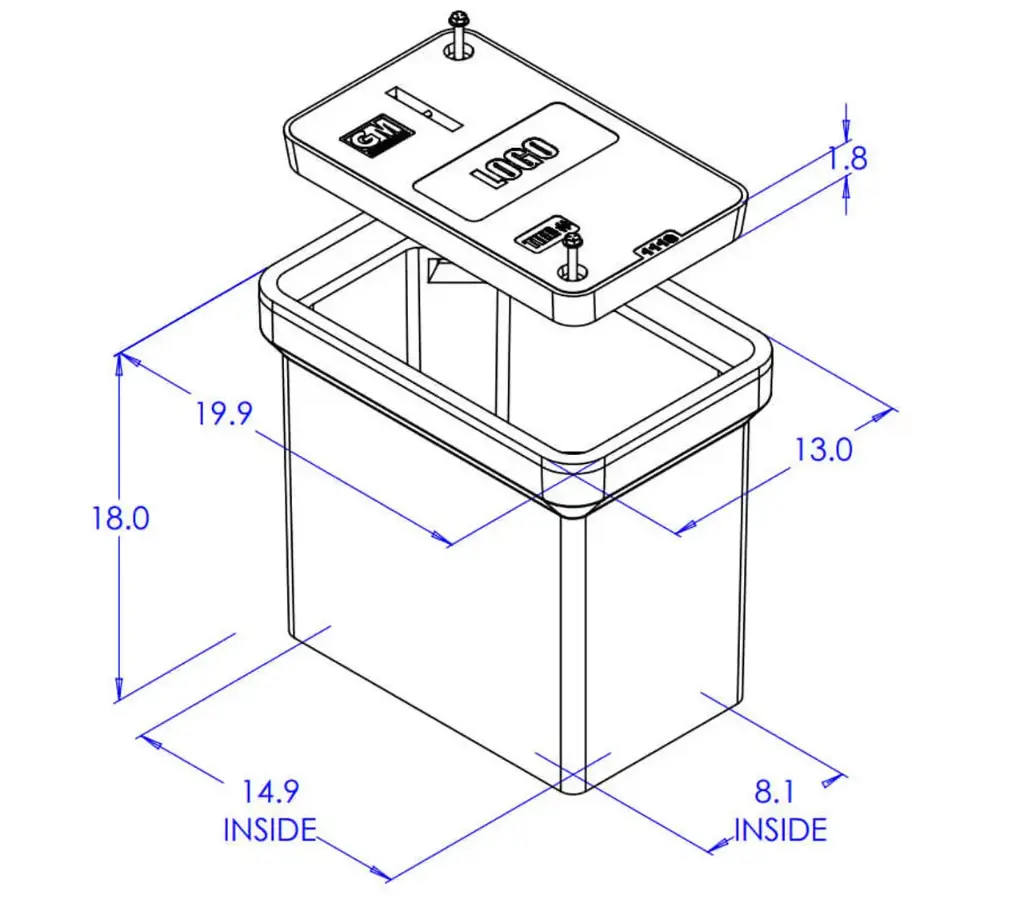 1118 POLYMER CONCRETE  11X18 STRAIGHT WALL TIER15-TIER22 