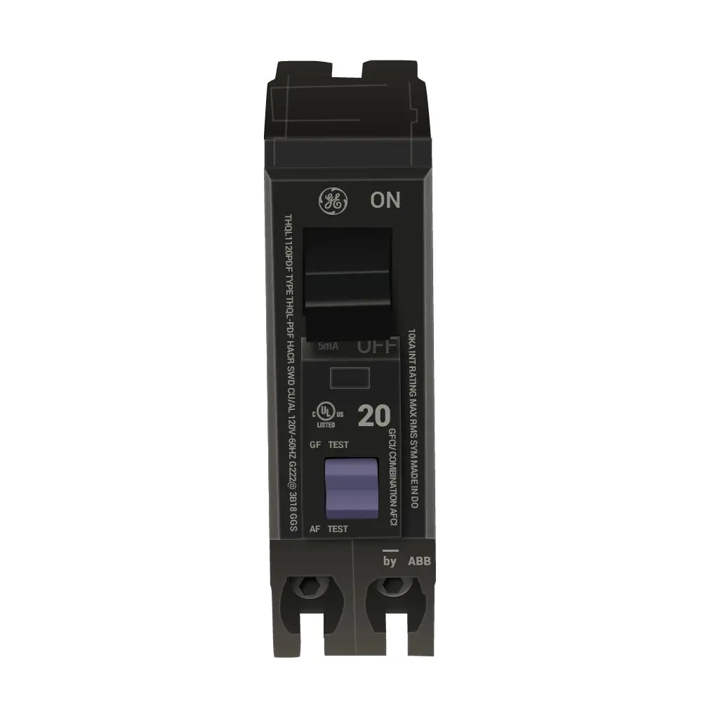 THQL1120PDF  Amp Single-Pole Dual Function Arc Fault/GFCI Plug-On Neutral Circuit Breaker