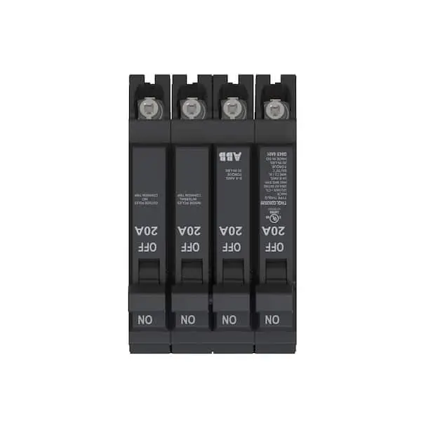 THQLQ202020 Q-Line 2-20 Amp Single-Pole 1-20 Amp Double-Pole Quad 120/240-Volts Circuit Breaker