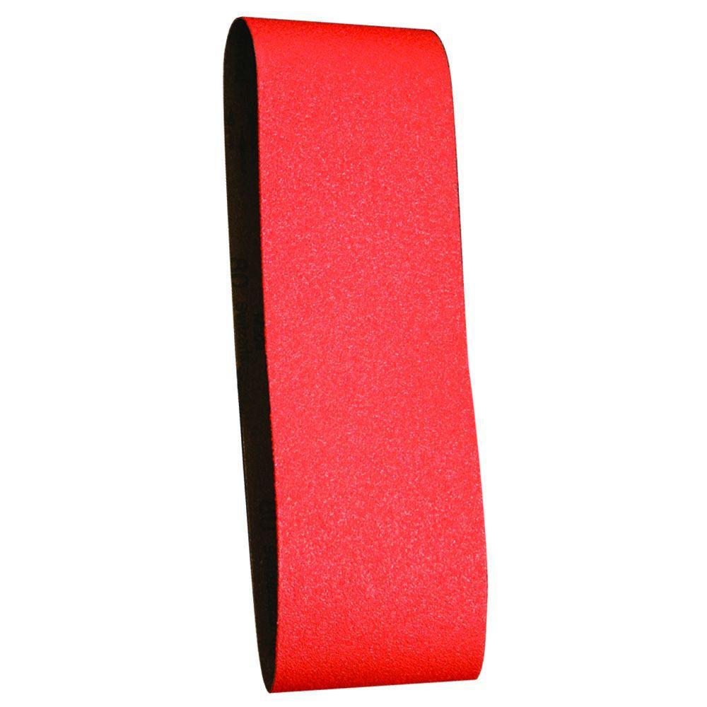 Diablo Assorted Sanding Belts for Wood, Metal and Plastics - Premium Zirconium Grit with Clog - SHIELD & ENDURA-BOND Technology - 4" x 24", 50/80/120 Grit, 3-Pack - DCB424ASTS03G 