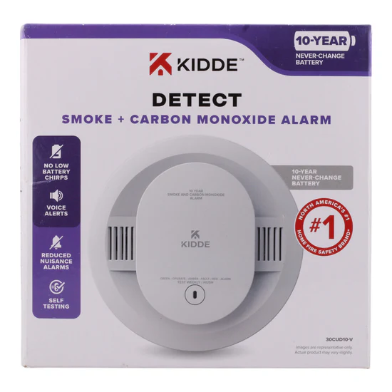 30CUD10-V   SMOKE + CARBON MONOXIDE ALARM DETECT  KIDDE  