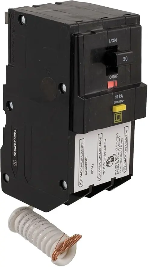 QO330GFI SCHNEIDER ELECTRIC Disyuntor en miniatura 120/240-Volt 30-Amp QO330GFI Switch Fusible Hd 600V 400A 4P Nema12
