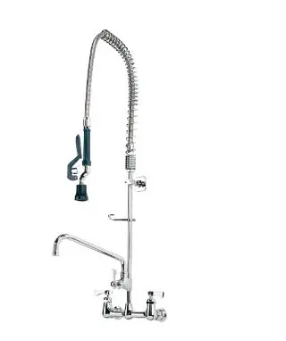 17-109WL Royal Series 8" Center Wall Mount Pre-Rinse with Add-On Faucet, 12" Spout VALVE