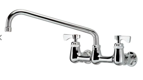 14-812L  Royal Series 8" Center Wall Mount Faucet with 12" Spout VALVE